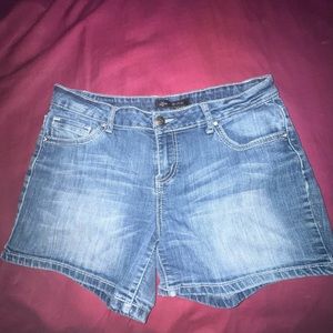 Y2K Jean shorts with cross